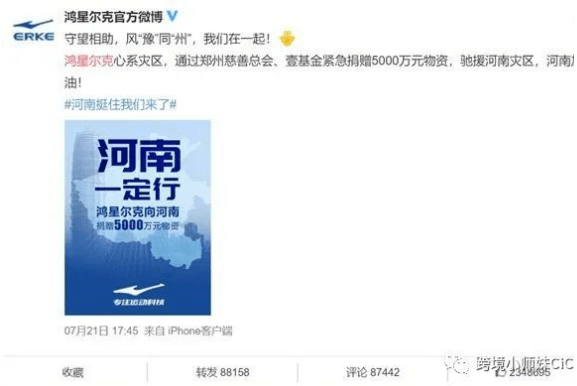 鸿星尔克的出圈给独立站引流的策略