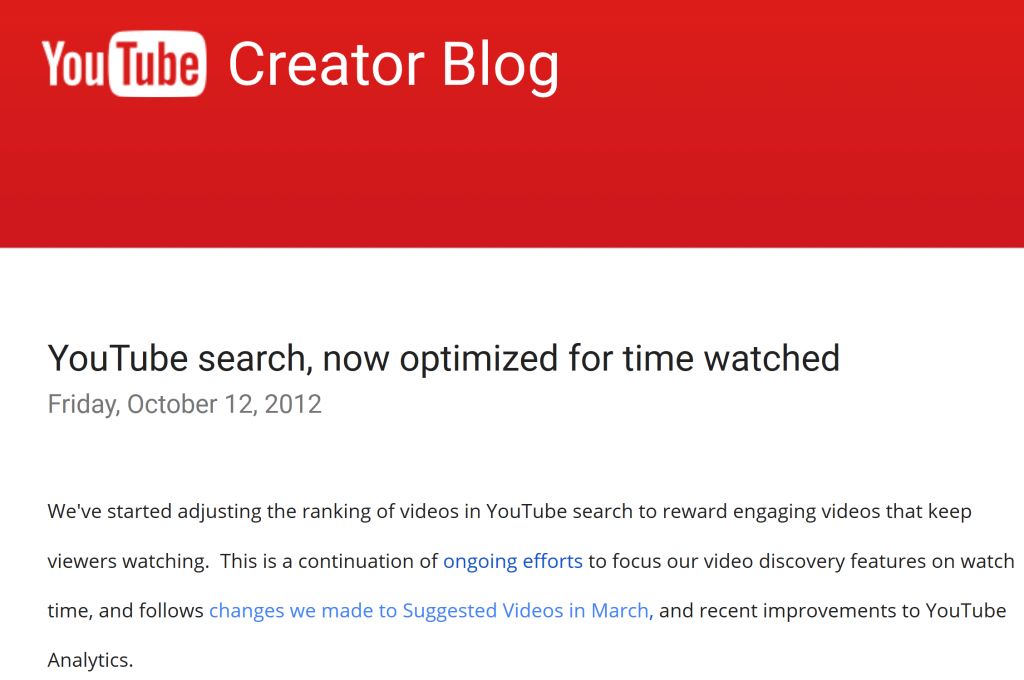 我们分析了130万个YouTube视频，得出11个YouTube视频排名因素（翻译）
