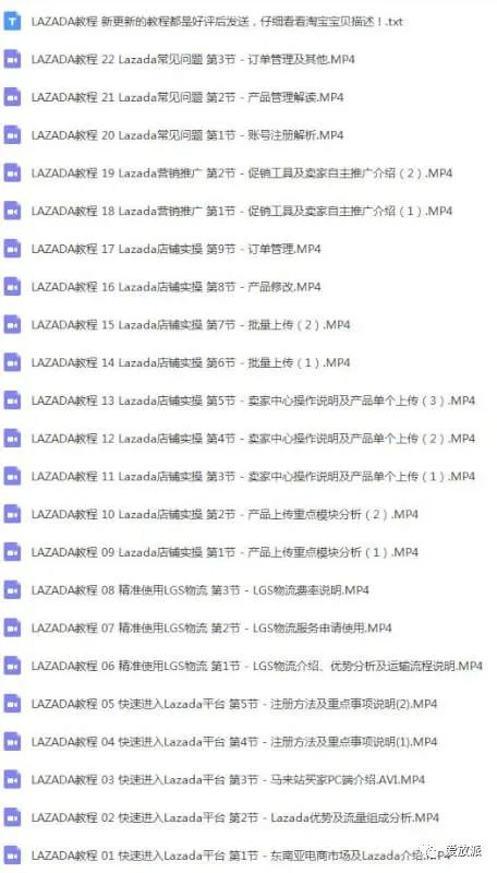 Lazada运营教程