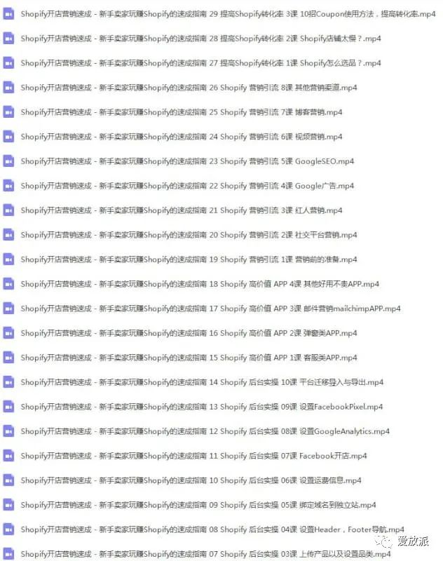 shopify运营课程